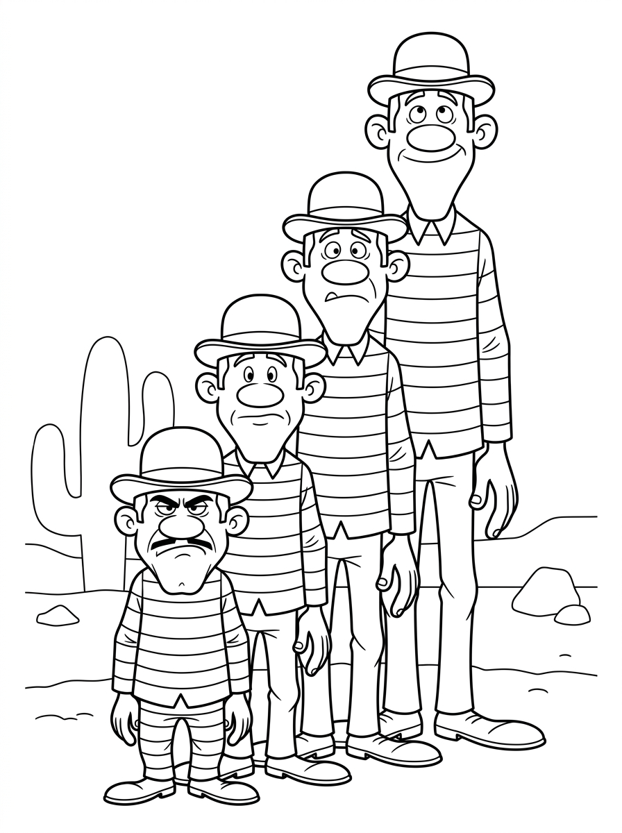 Lucky Luke 14 disegno Lucky Luke da colorare per bambini