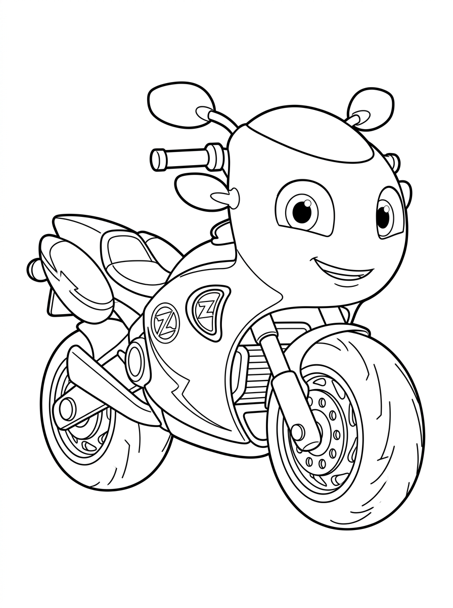 Ricky Zoom 11 disegni di Ricky Zoom da colorare per bambini