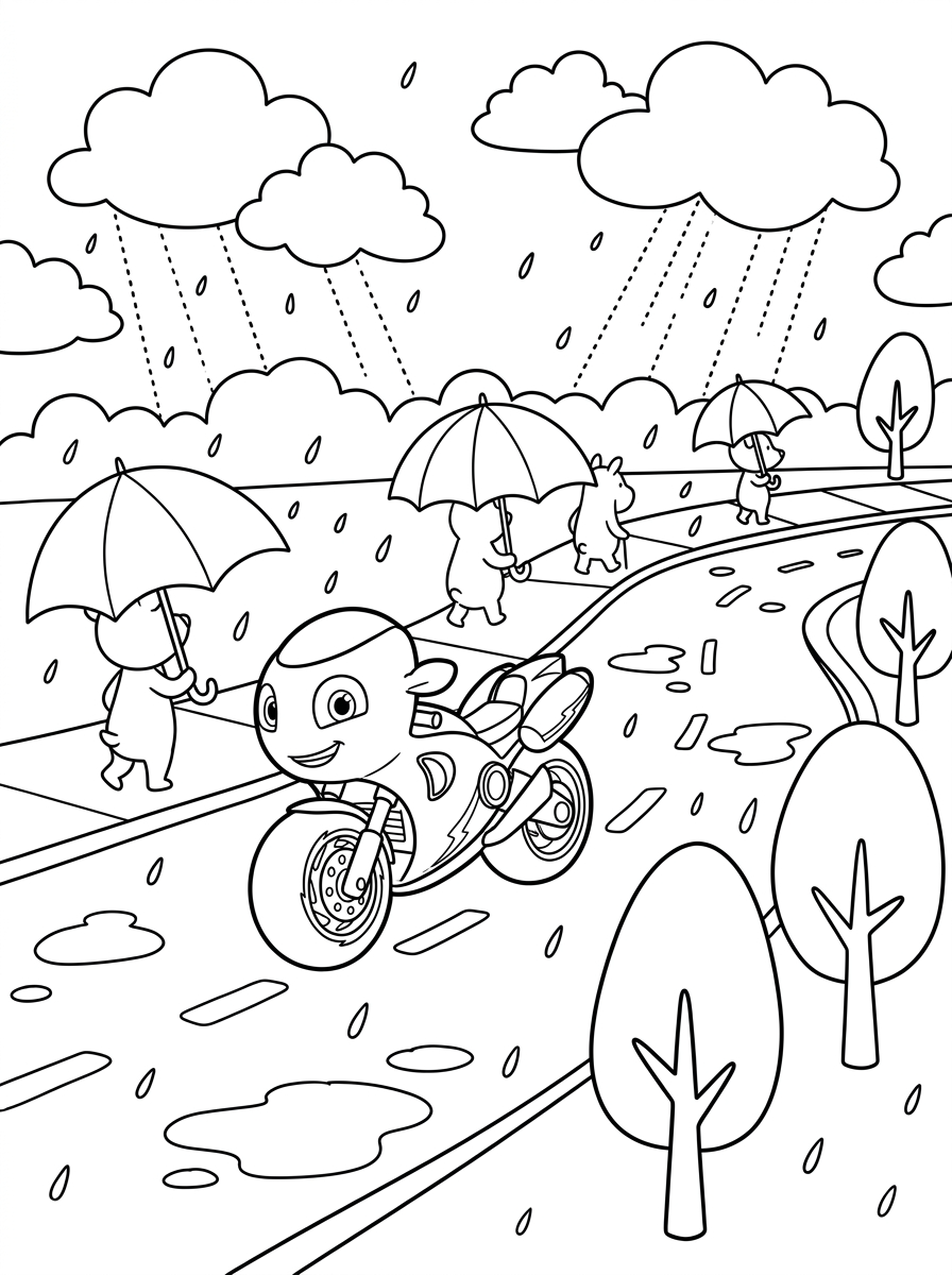 Ricky Zoom 8 disegni di Ricky Zoom da colorare da stampare