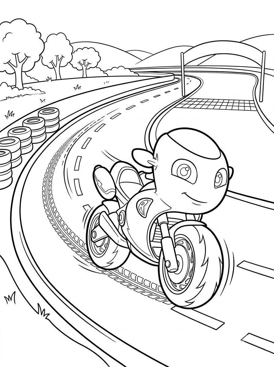 Ricky Zoom 4 disegno Ricky Zoom da colorare e stampare
