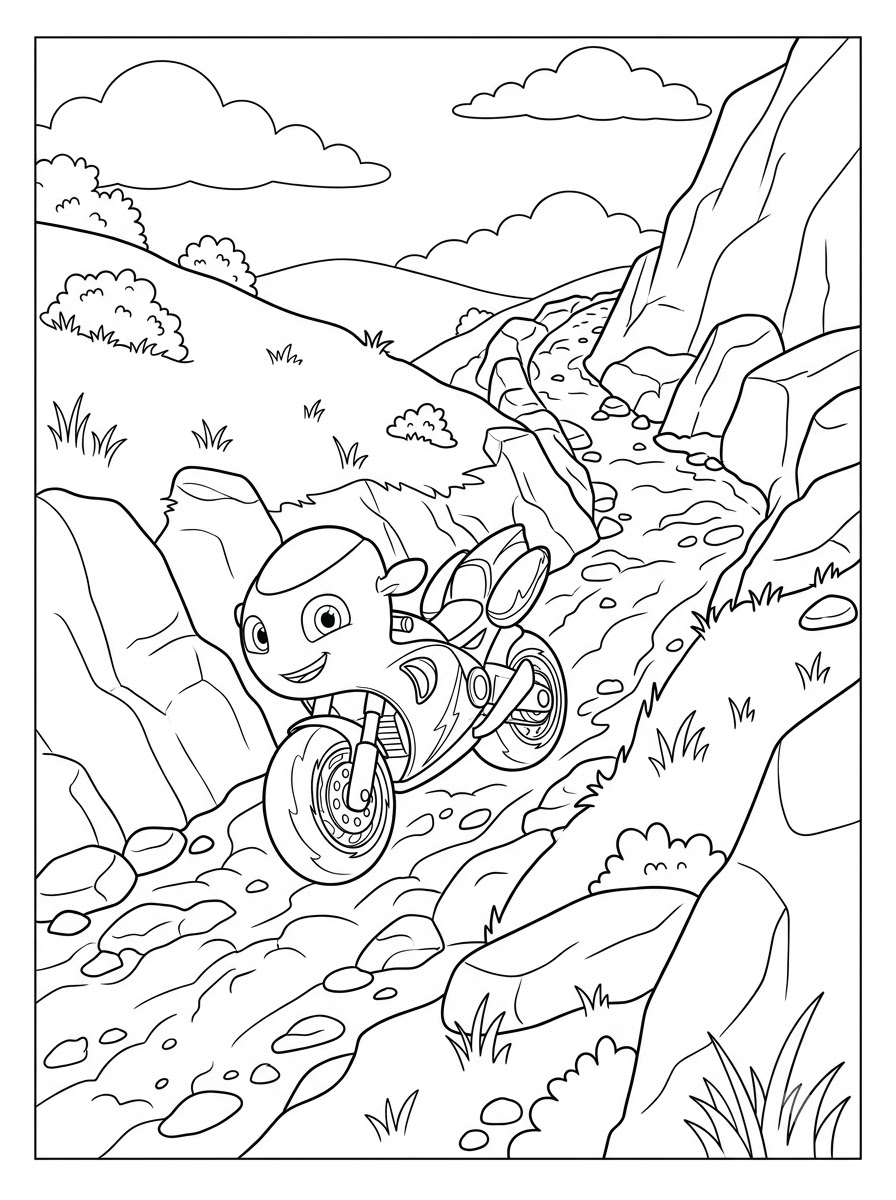 Ricky Zoom 3 disegno di Ricky Zoom da stampare e colorare