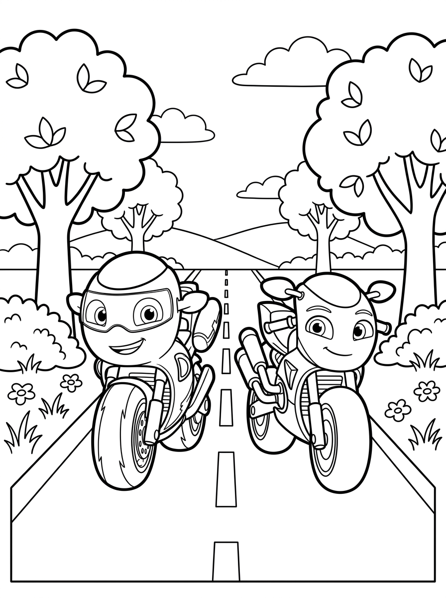 Ricky Zoom 14 disegni Ricky Zoom da colorare per bambini