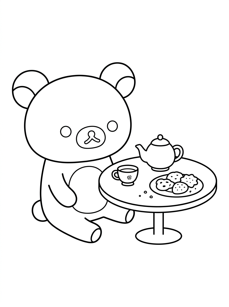 disegni da stampare e colorare Rilakkuma