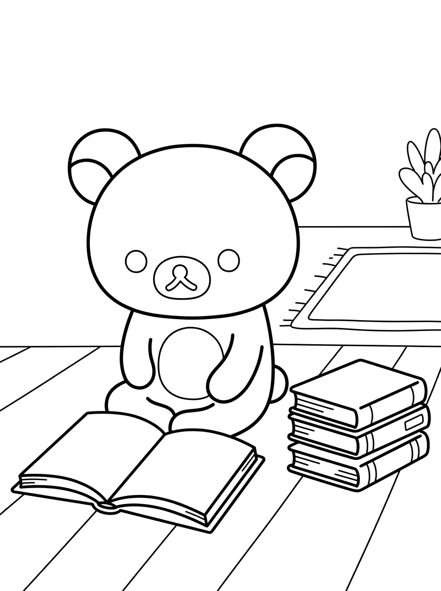 immagini Rilakkuma da colorare e stampare