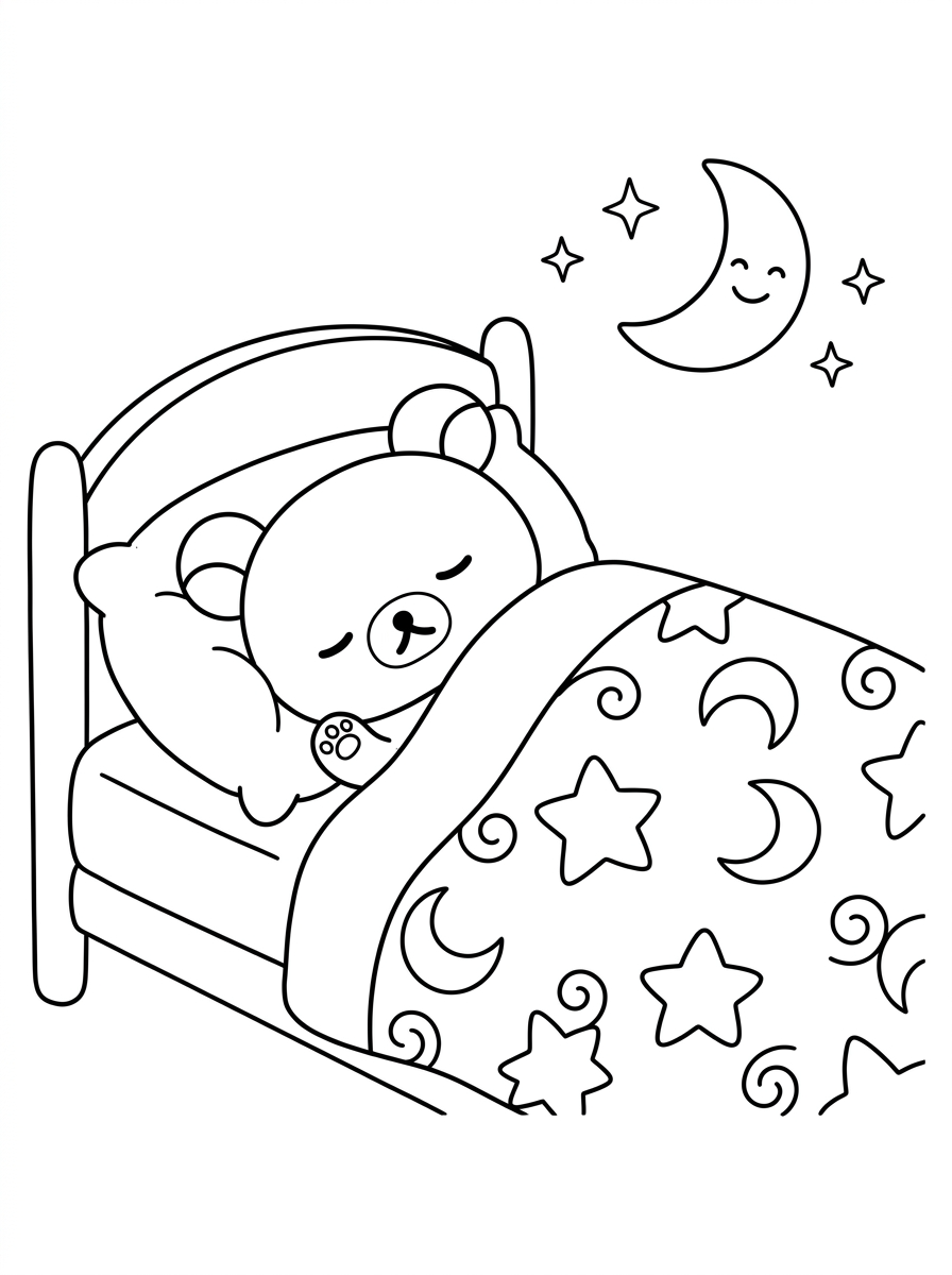 Rilakkuma da colorare e stampare gratis