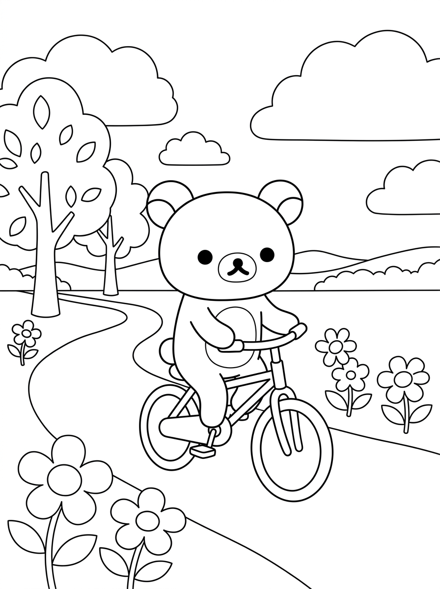 disegni da colorare gratis Rilakkuma