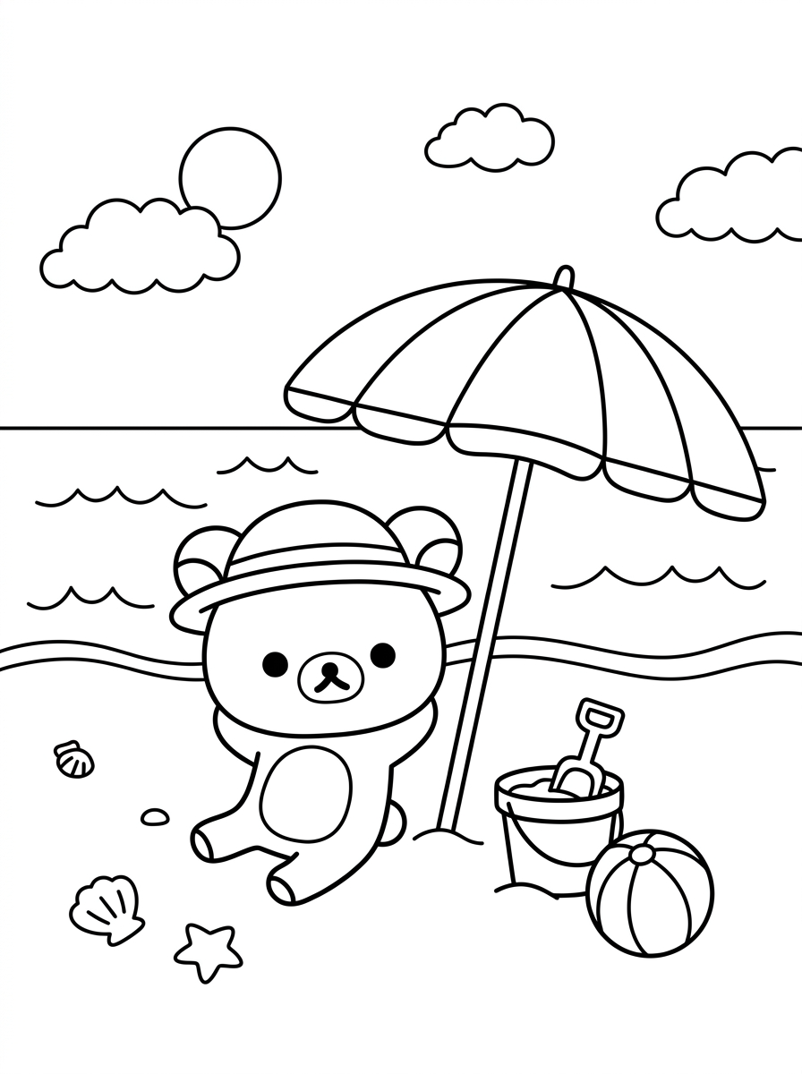 immagini da colorare di Rilakkuma