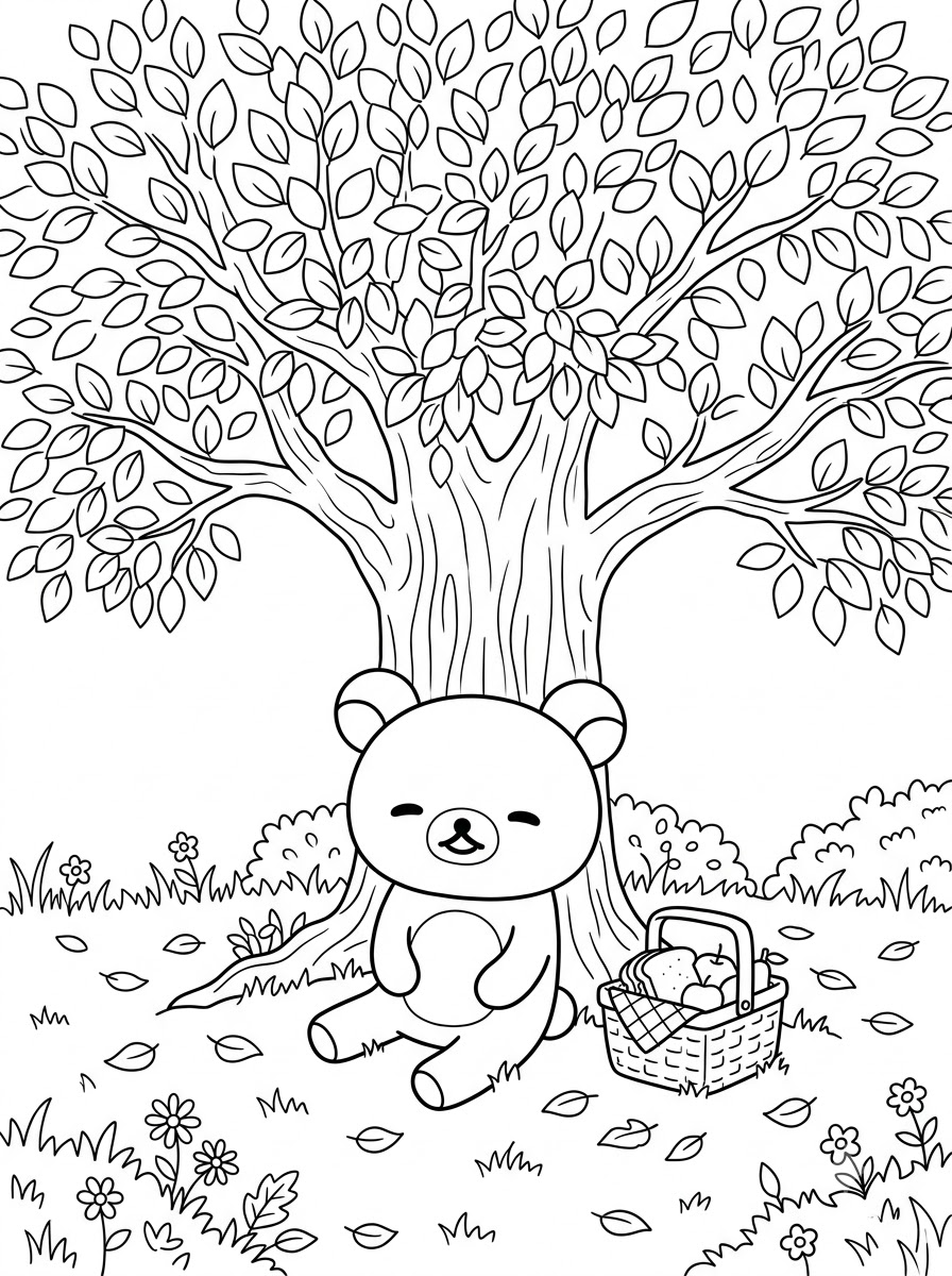 immagini di Rilakkuma da colorare per bambini
