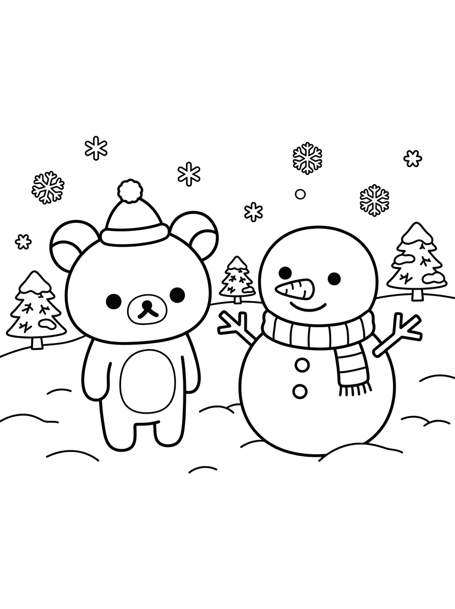 disegni Rilakkuma da colorare online