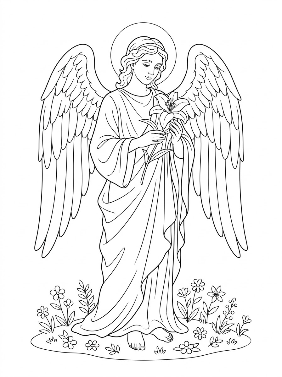 pdf stampare arcangeli da colorare