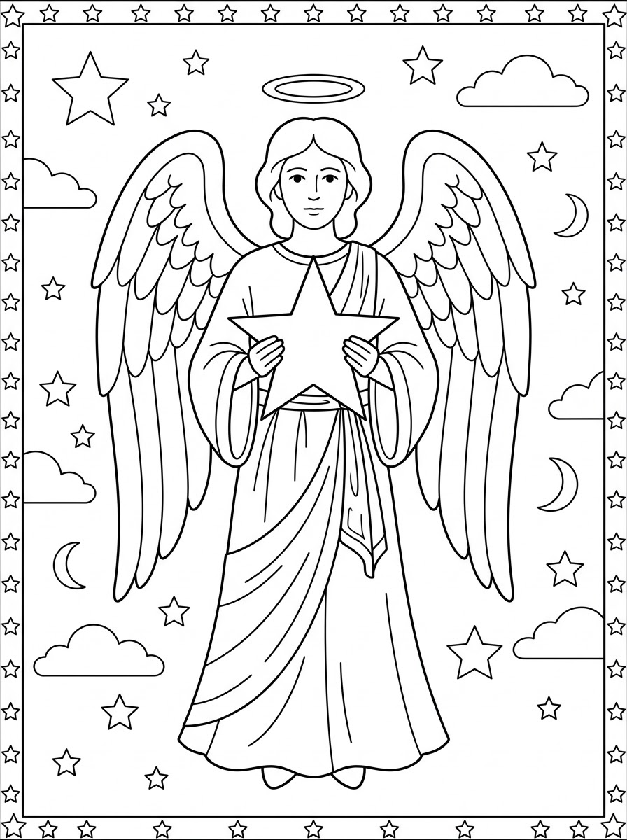 arcangeli da colorare facile