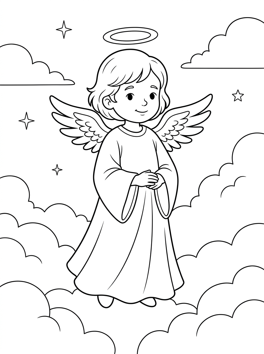 disegni arcangeli da colorare online