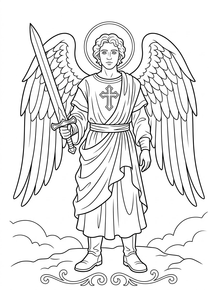 arcangeli da colorare e stampare pdf