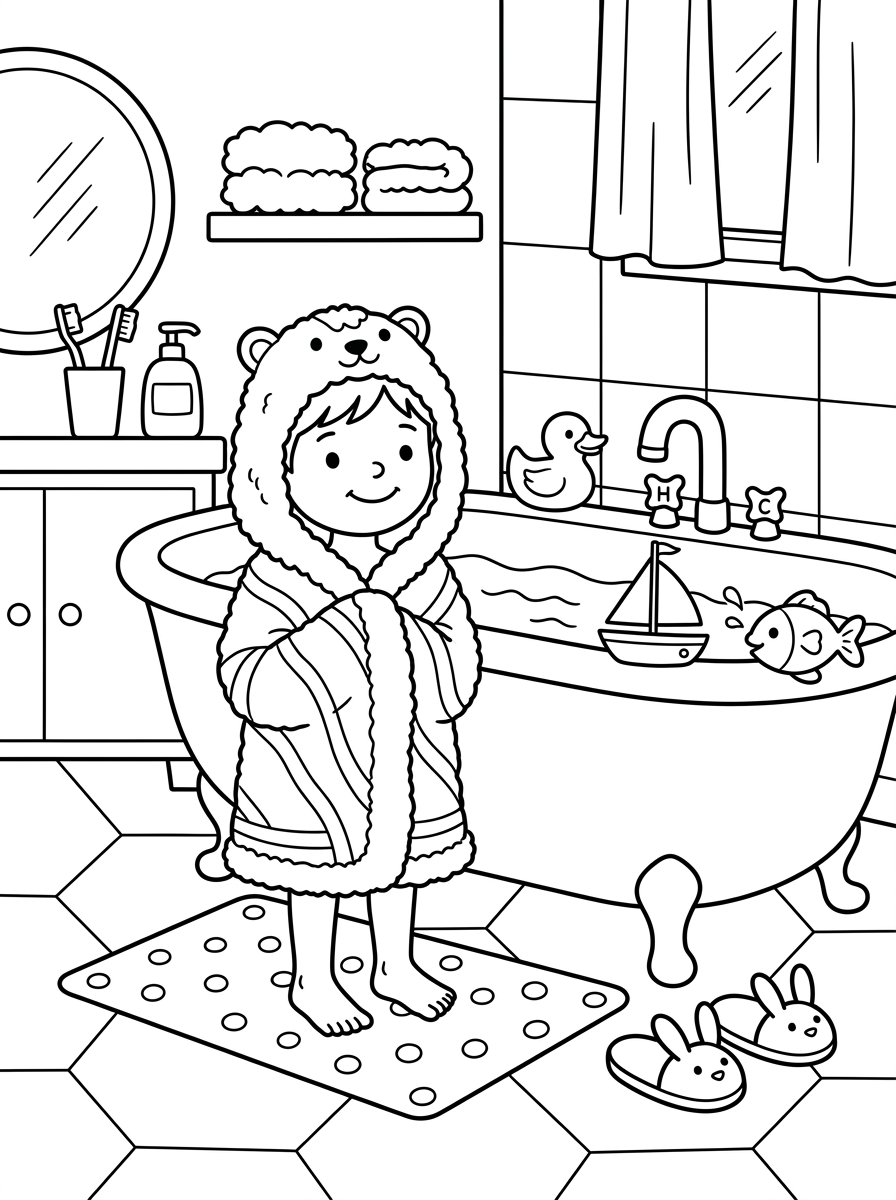 disegni da colorare per bambini pdf bagno