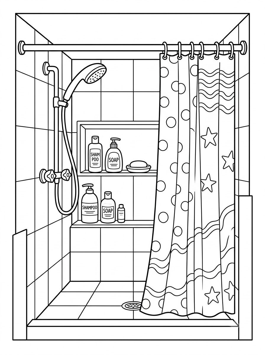 disegni bagno da colorare online