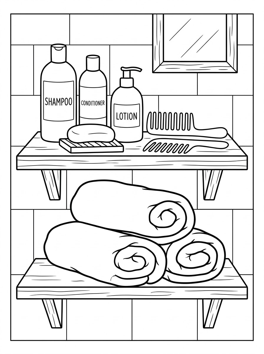 pdf stampare bagno da colorare