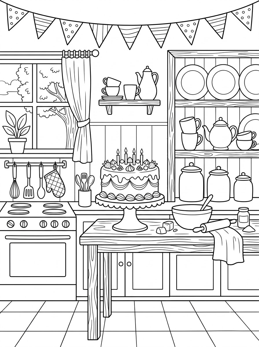 Cucina 11 disegni di cucina da colorare e stampare