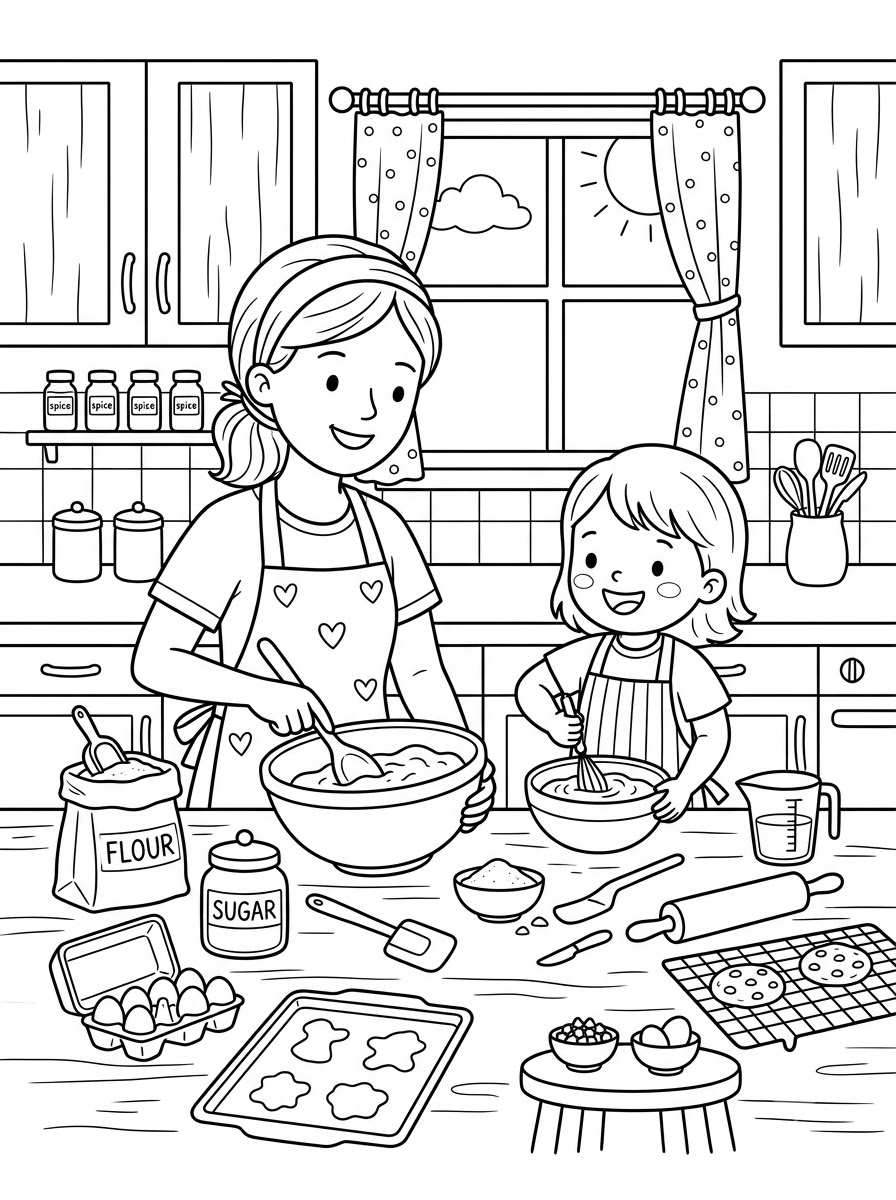 Cucina 18 disegni cucina da colorare gratis