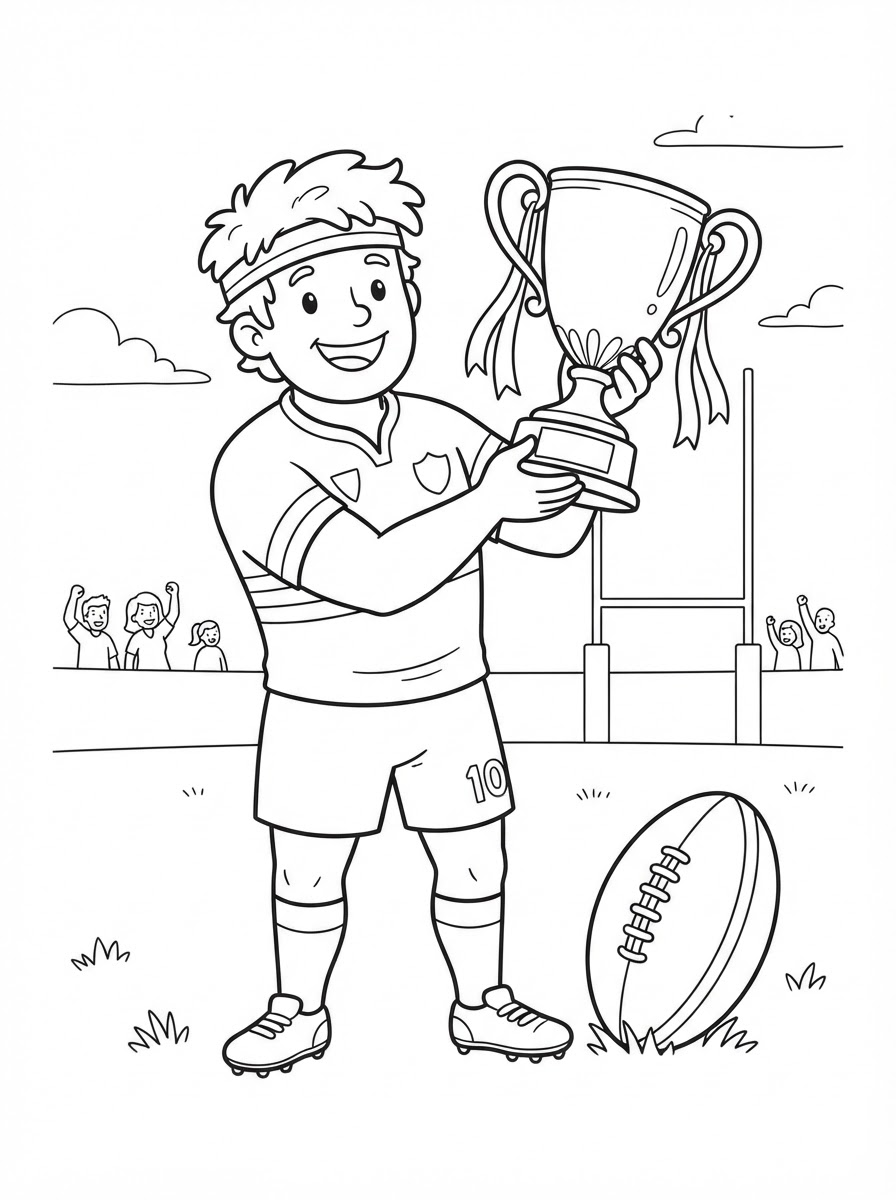 immagini rugby da colorare e stampare