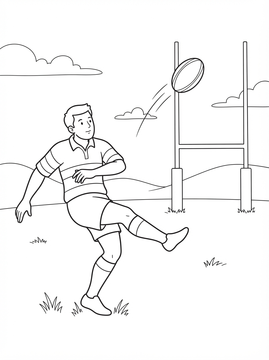 disegni da stampare e colorare rugby