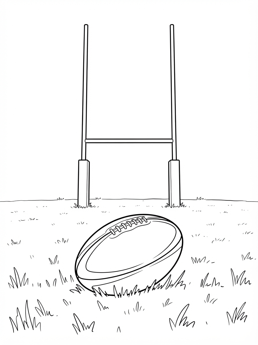 rugby immagini da colorare per bambini