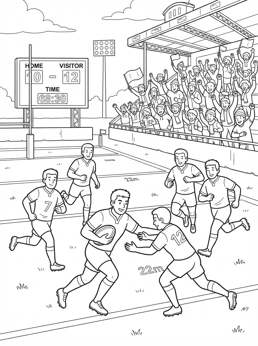 disegni di rugby da colorare da stampare 1