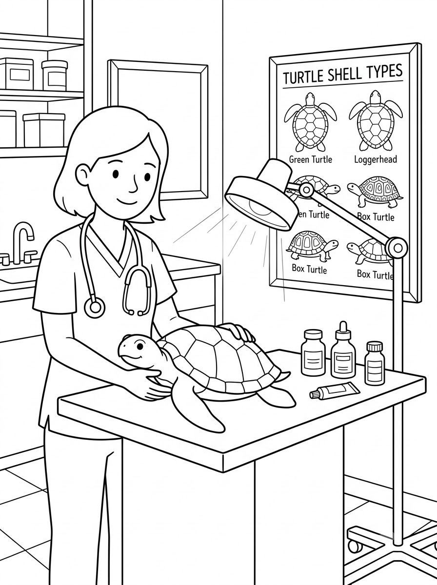 disegni veterinario da colorare gratis