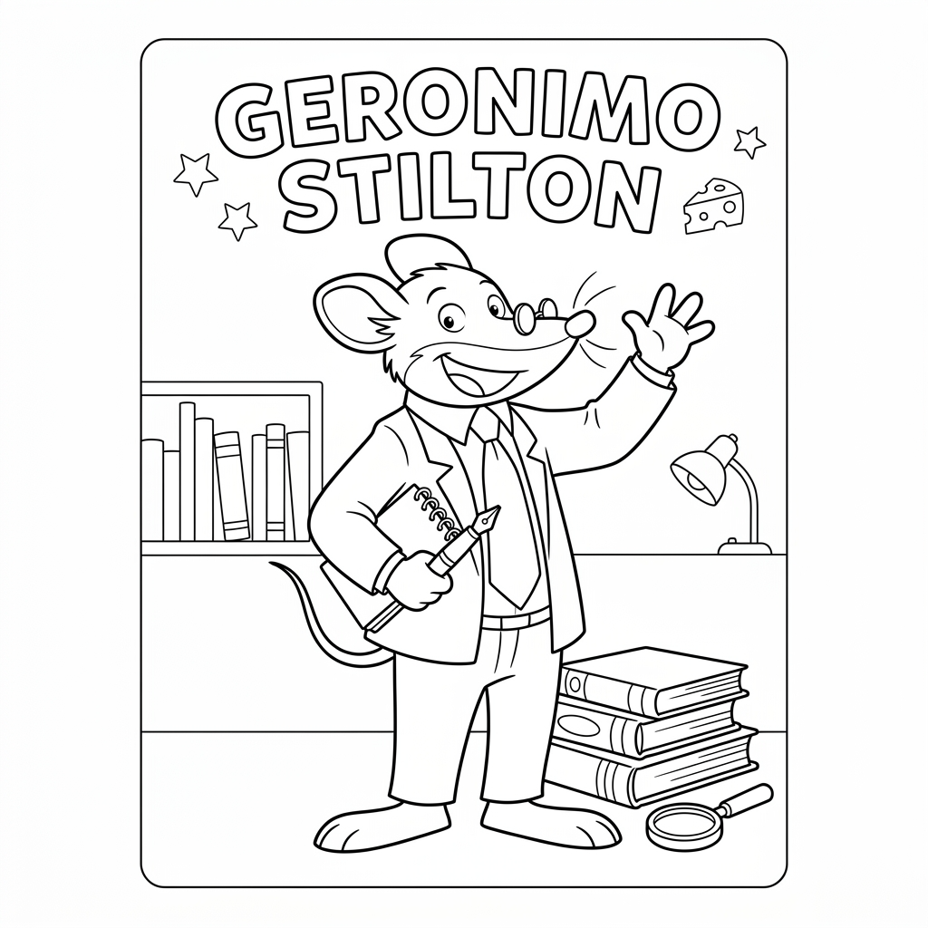 Geronimo Stilton da colorare thumbnail