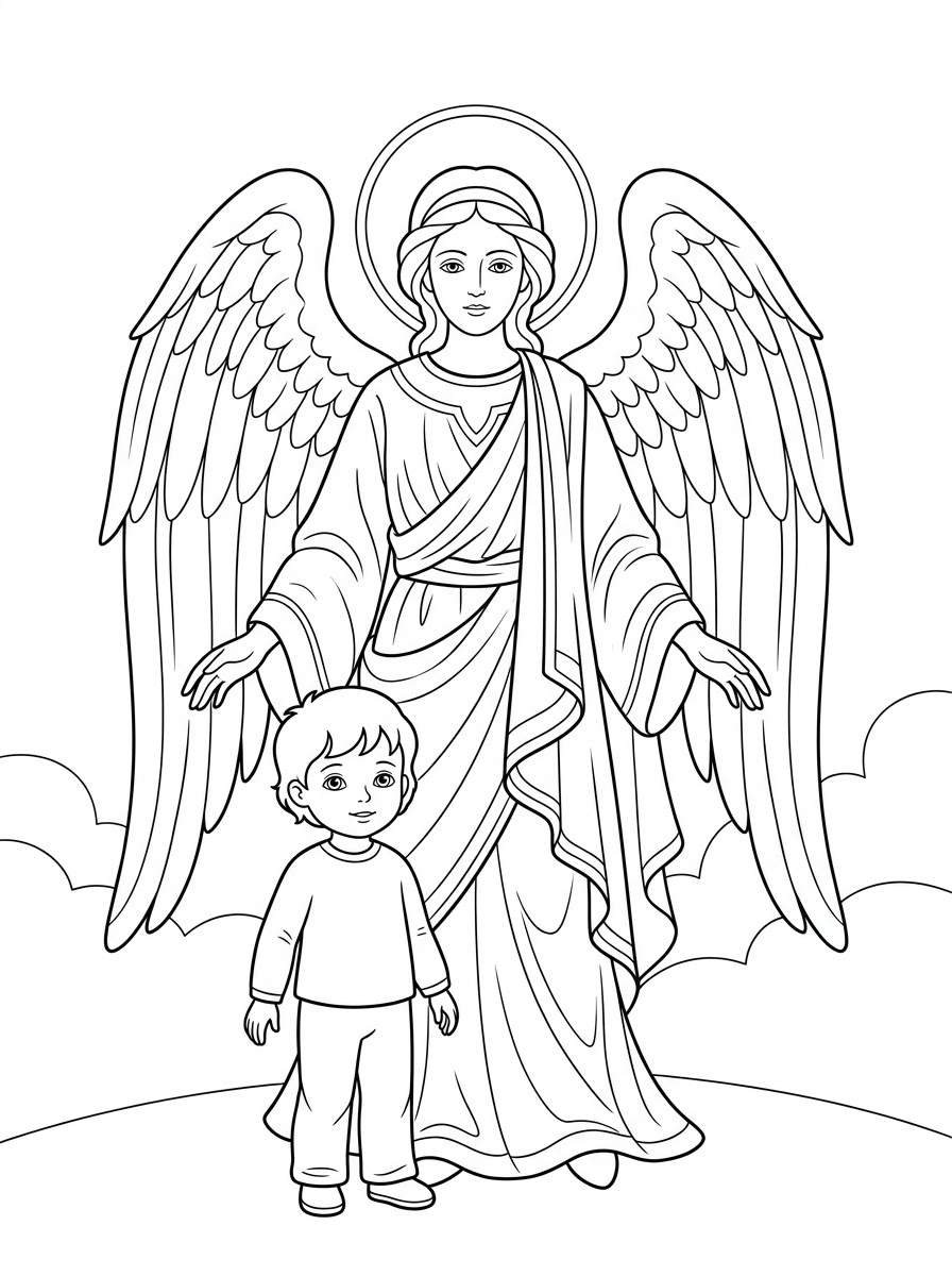 Guardian_angel_coloring_page_20261003083344 immagini da colorare per bambini