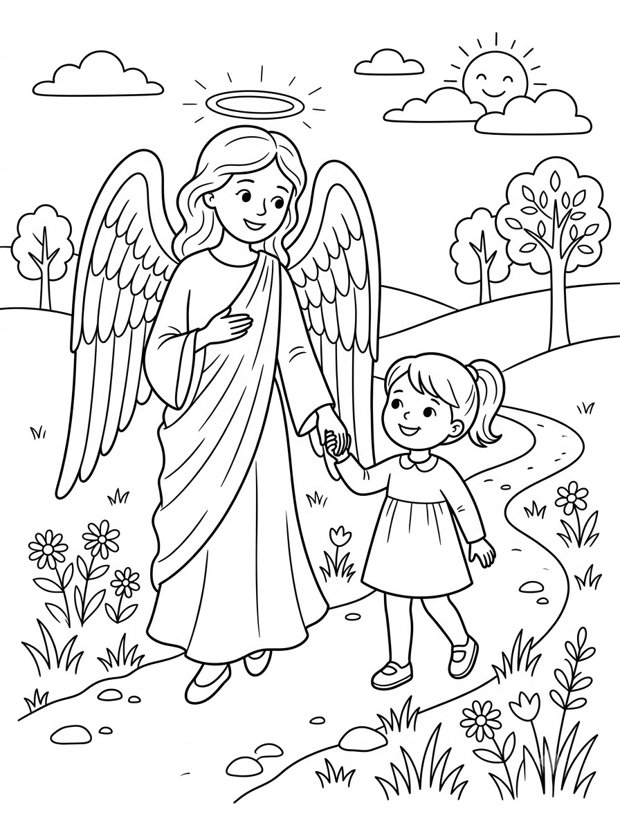Guardian_angel_holding_child_hand_20261003083359 disegno facile da colorare
