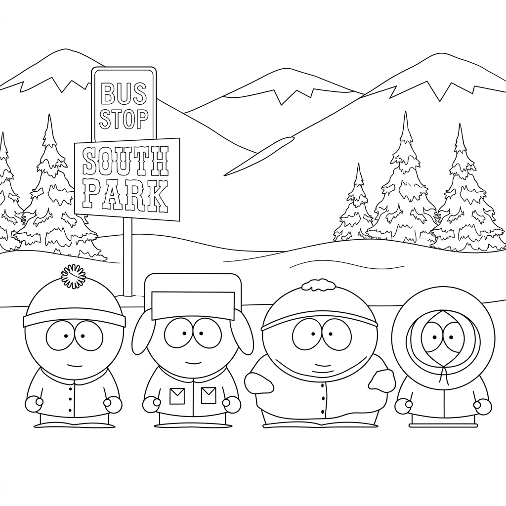 South Park da colorare thumbnail
