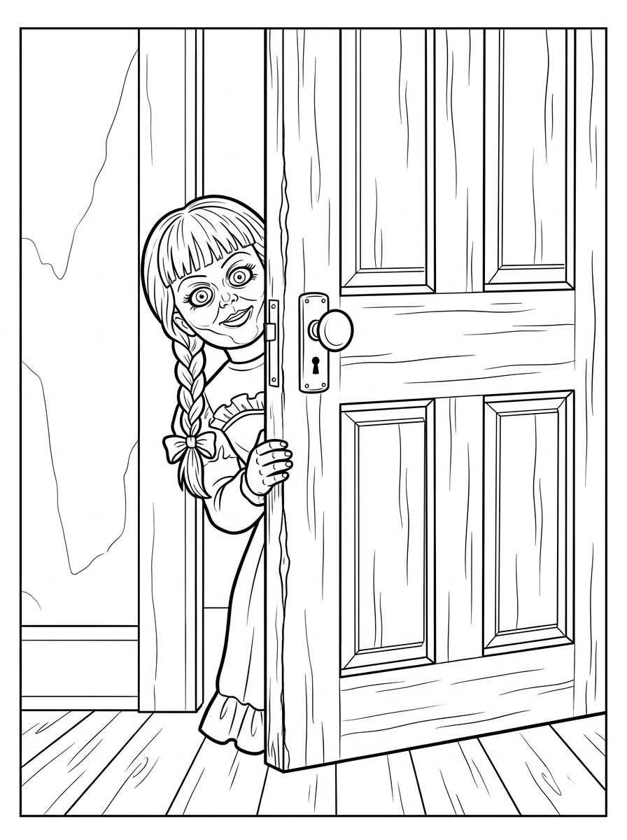 Annabelle disegni da colorare per bambini maschi