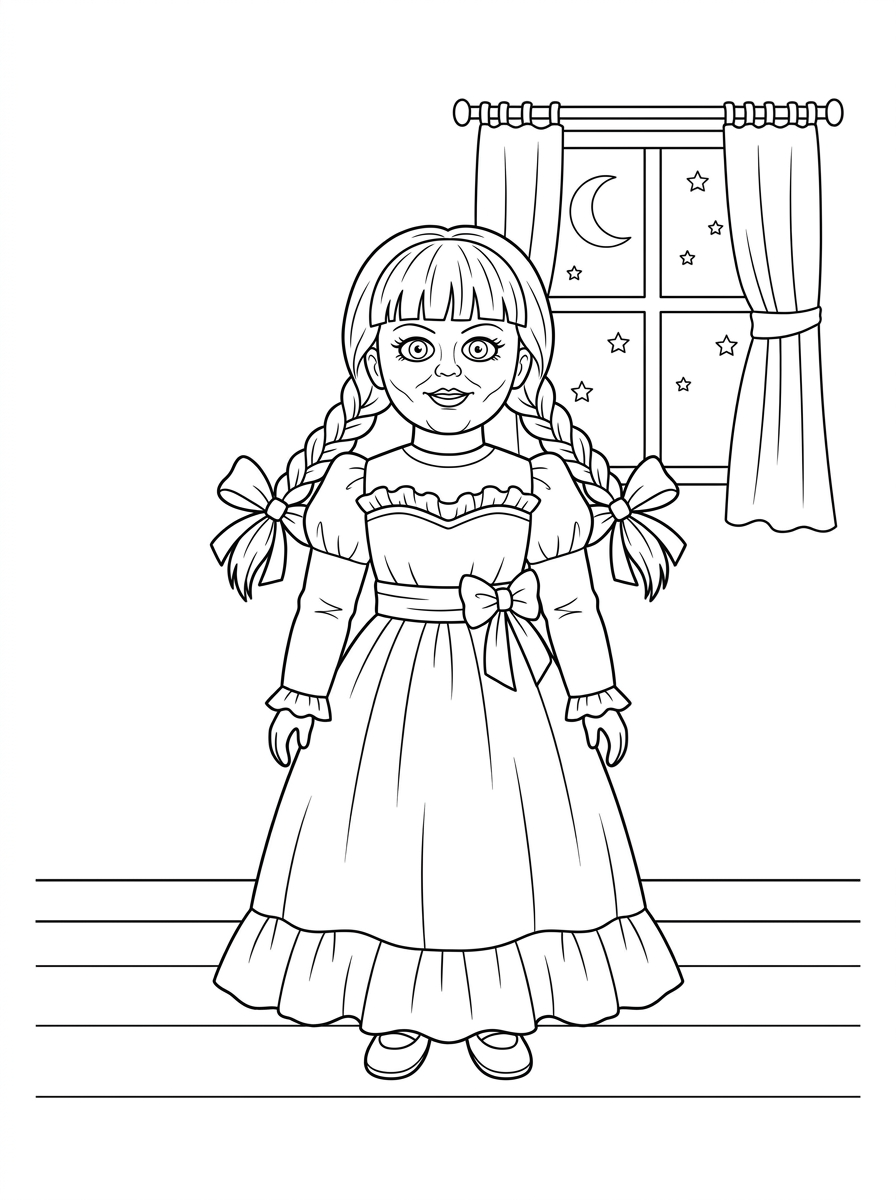 disegni Annabelle da colorare per bambini