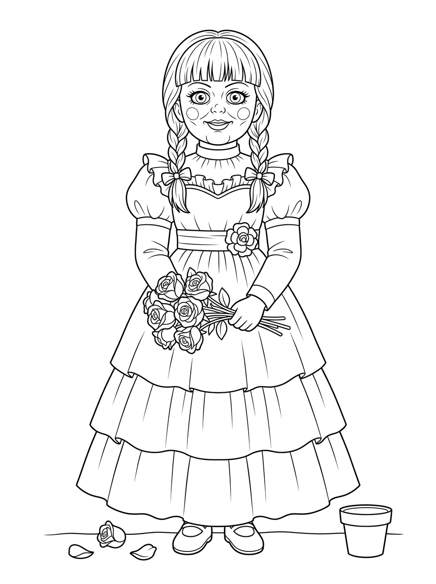 Annabelle da colorare e stampare a4