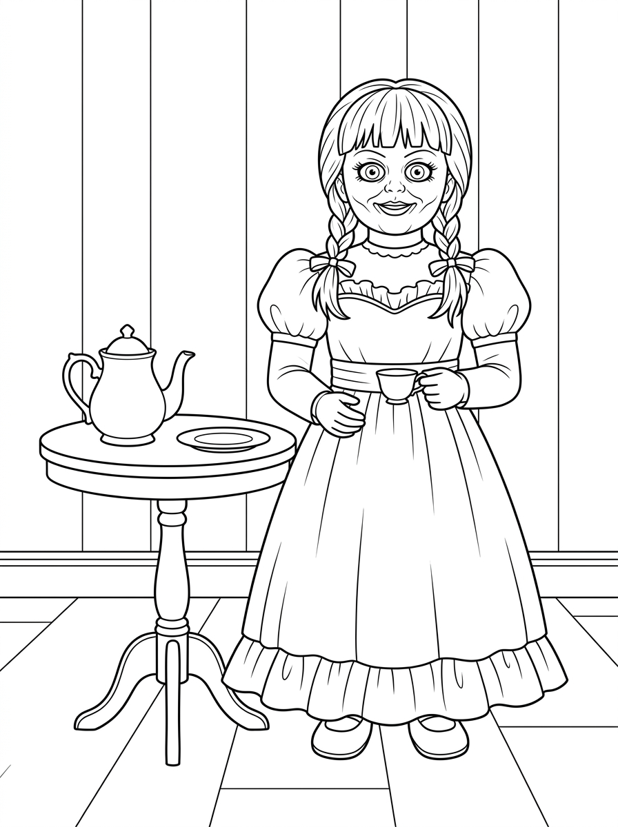 Annabelle immagini da colorare per bambini