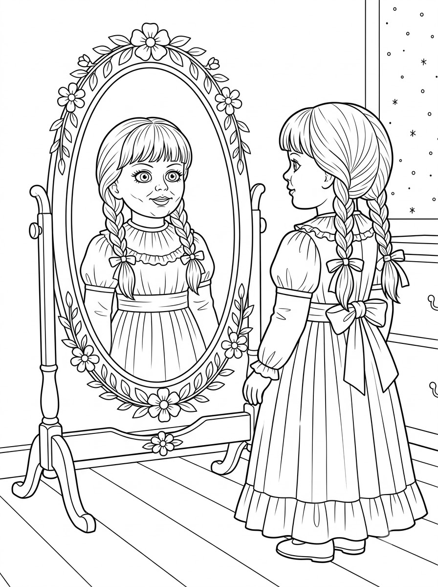 disegni da stampare e colorare Annabelle