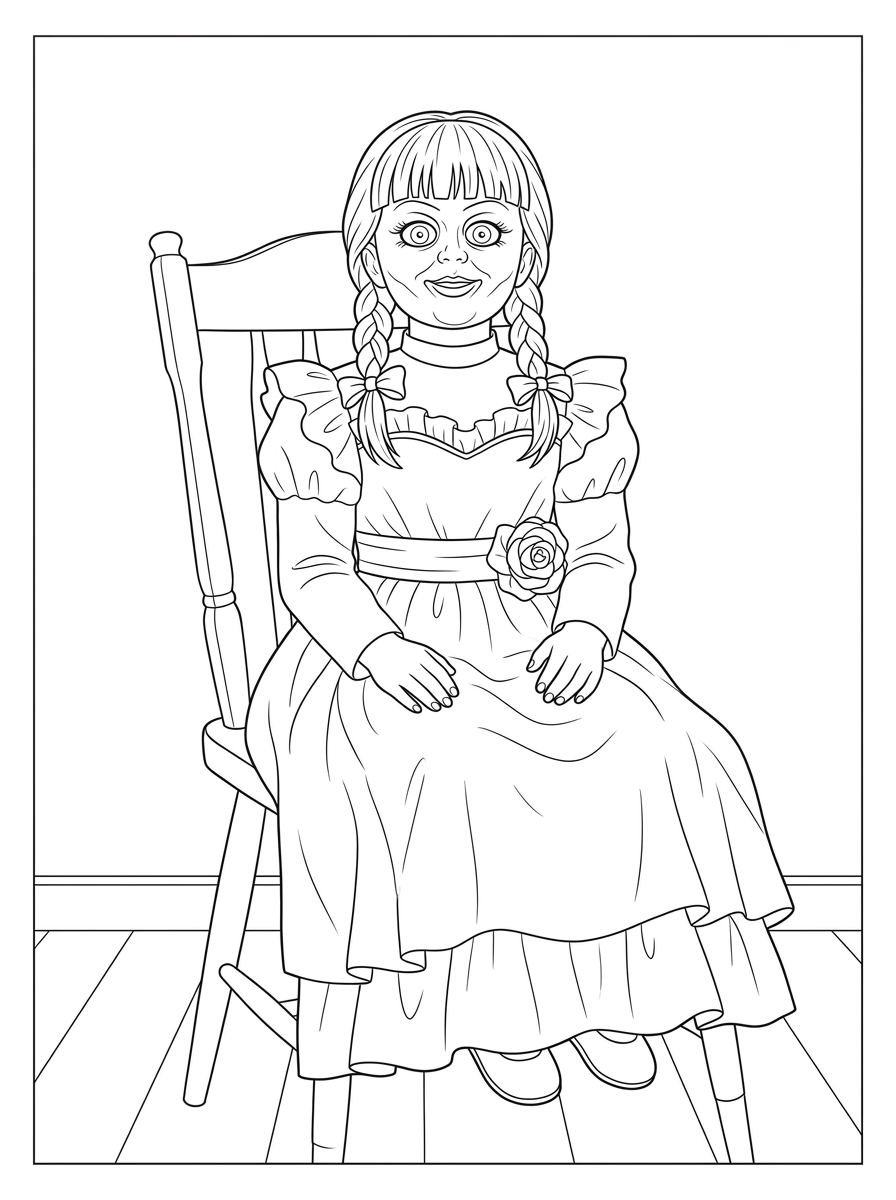 immagine di Annabelle da colorare