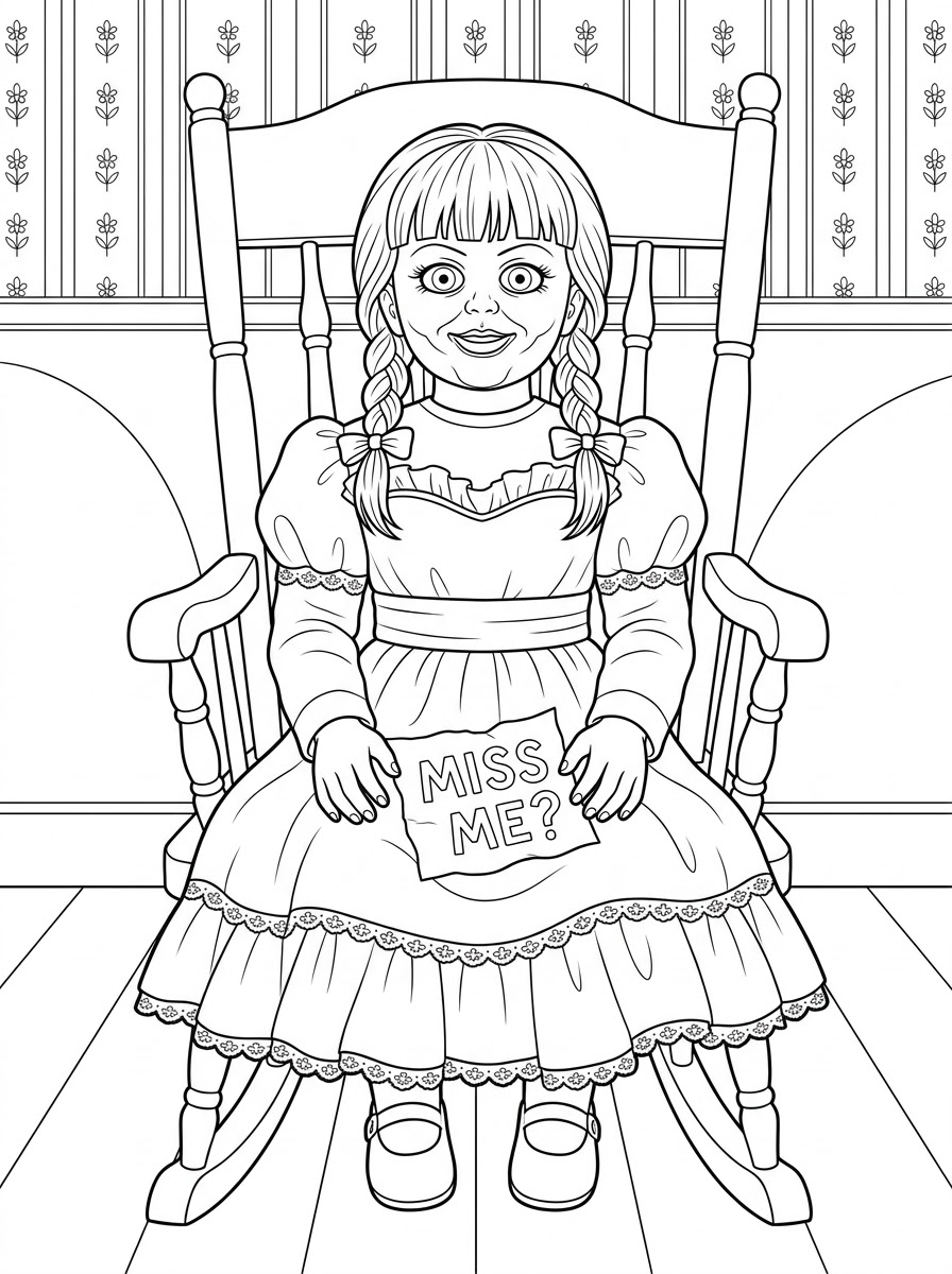 disegno Annabelle da colorare e stampare