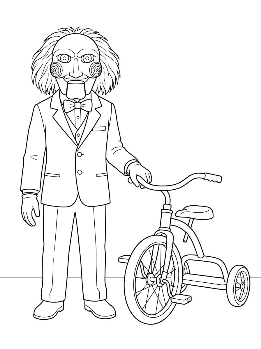 disegno di Billy il Pupazzo da stampare e colorare