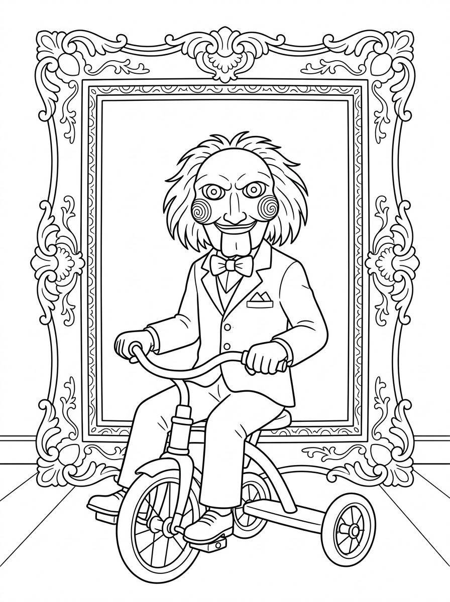 Billy il Pupazzo disegno facile da colorare 1