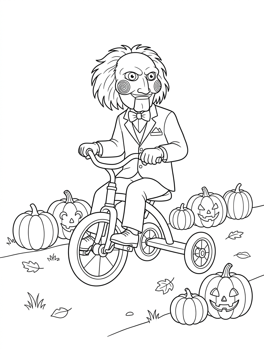 Billy il Pupazzo disegno da colorare facile 1