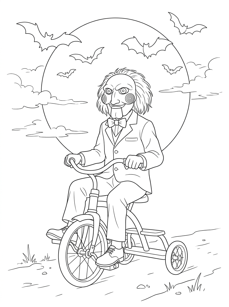 Billy il Pupazzo disegno da colorare facile