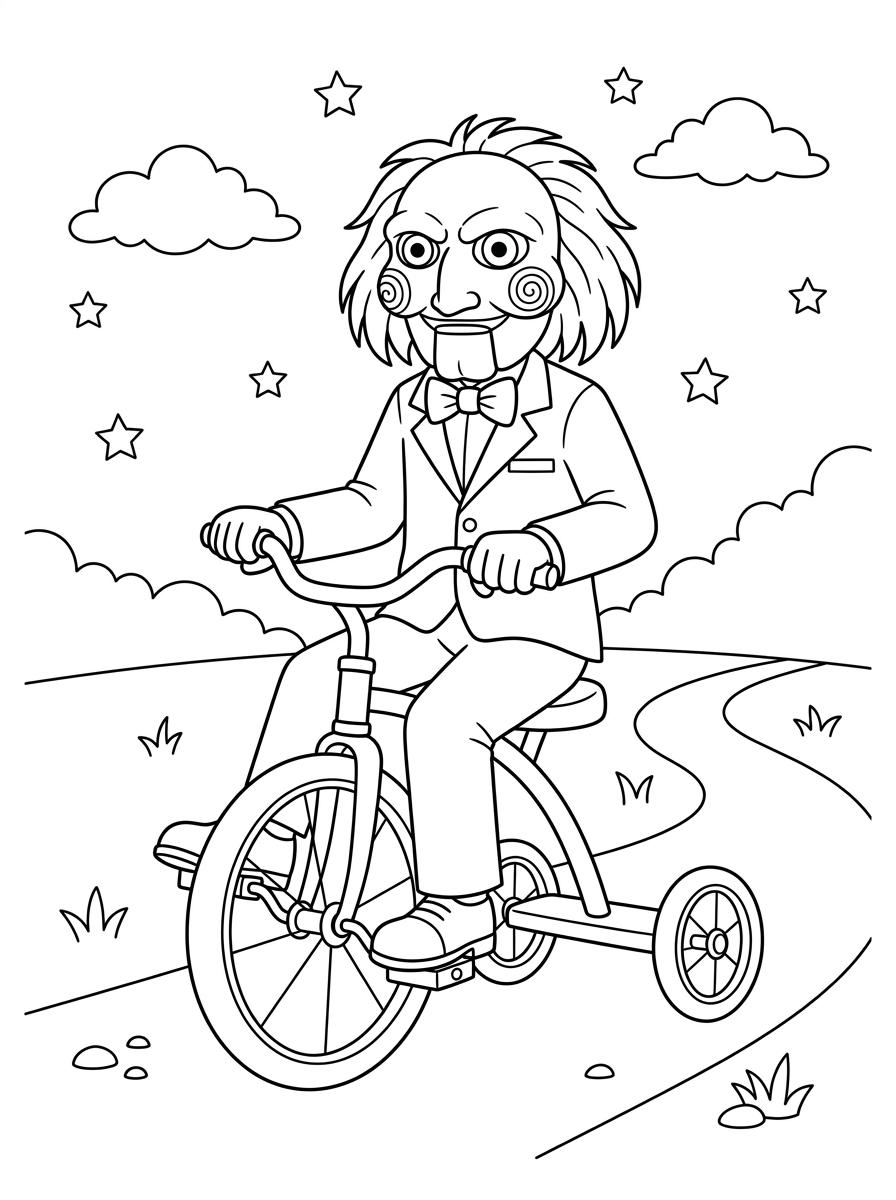 da colorare Billy il Pupazzo disegno facile bambini