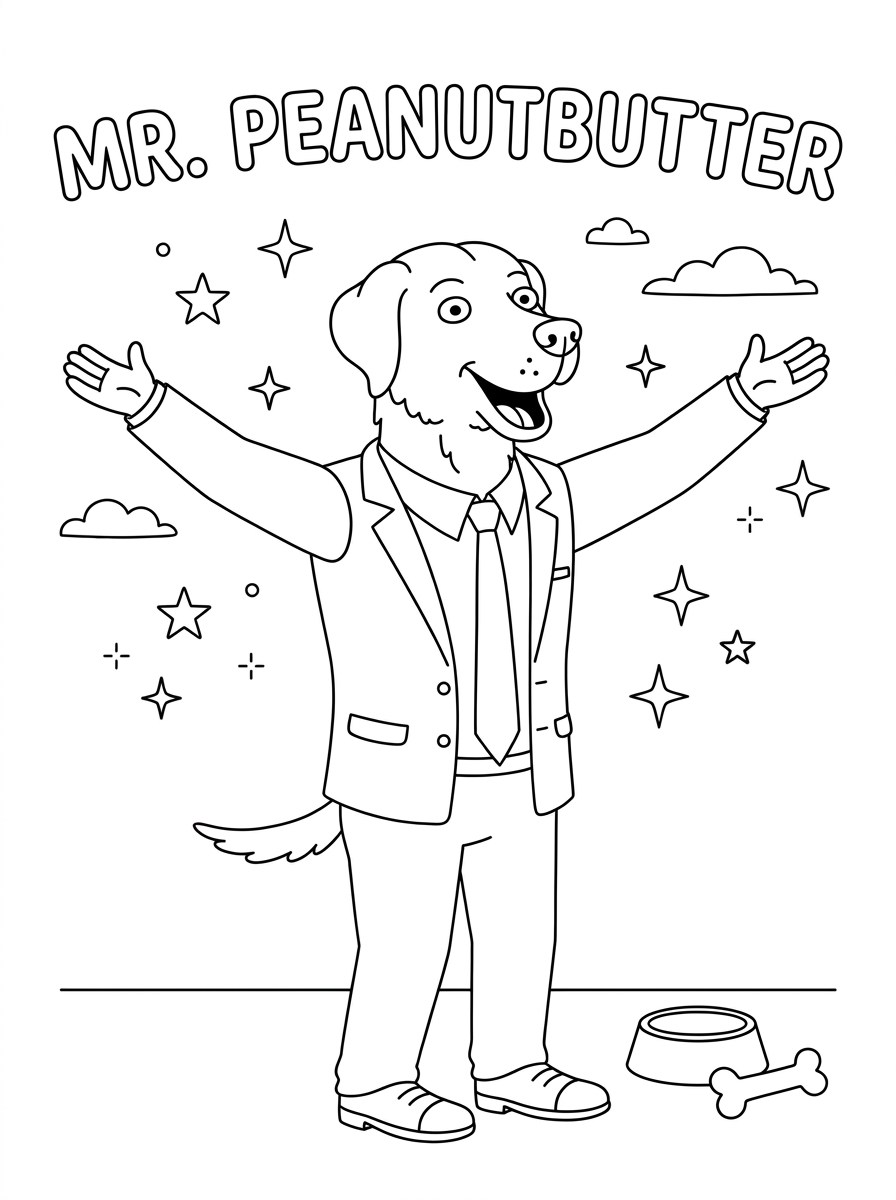 BoJack Horseman 17 pdf stampare BoJack Horseman da colorare