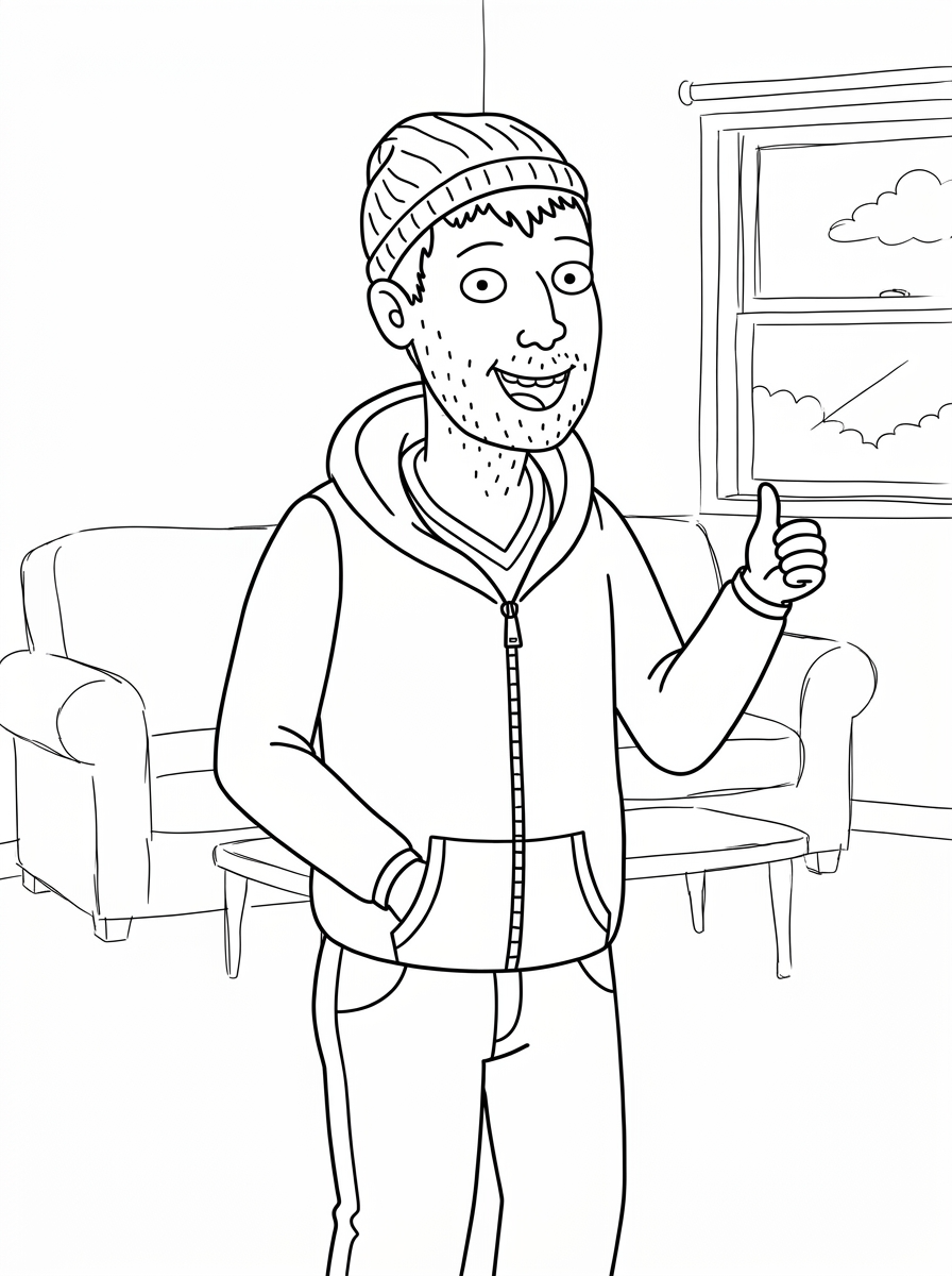 BoJack Horseman 21 disegno BoJack Horseman da colorare per bambini 1