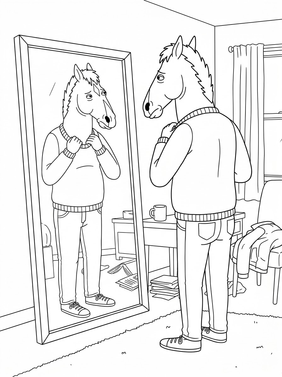 BoJack Horseman 7 immagini di BoJack Horseman da stampare e colorare