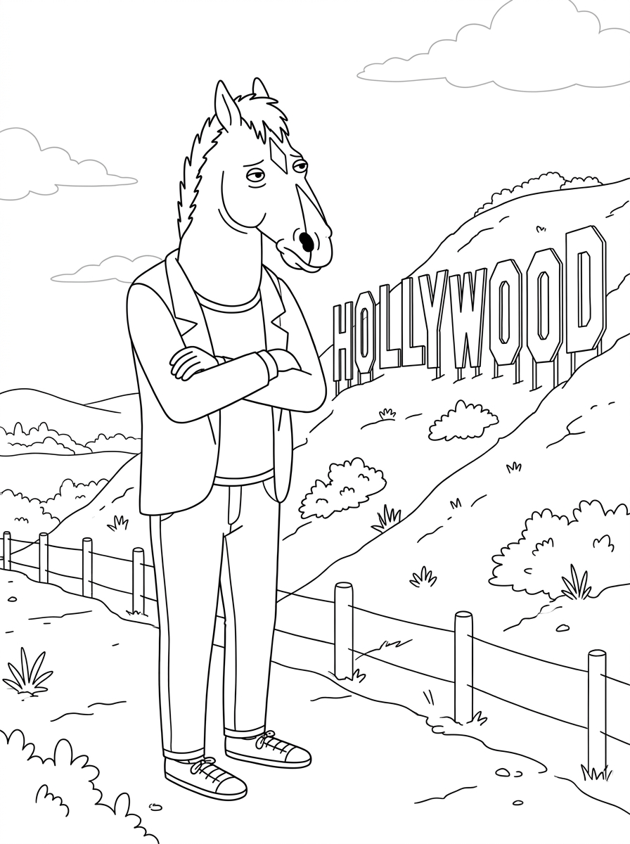 BoJack Horseman 8 foto BoJack Horseman da colorare
