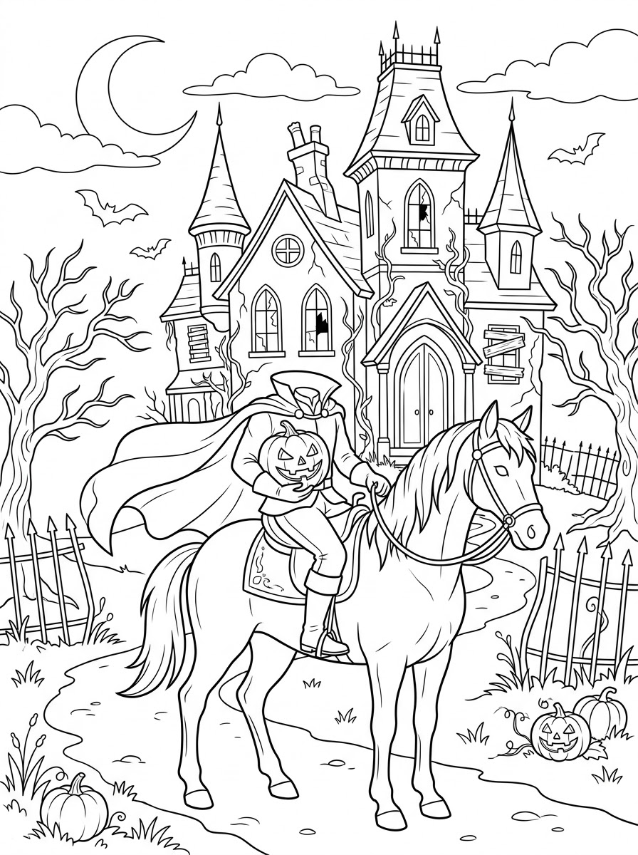 disegno Cavaliere senza testa da colorare e stampare