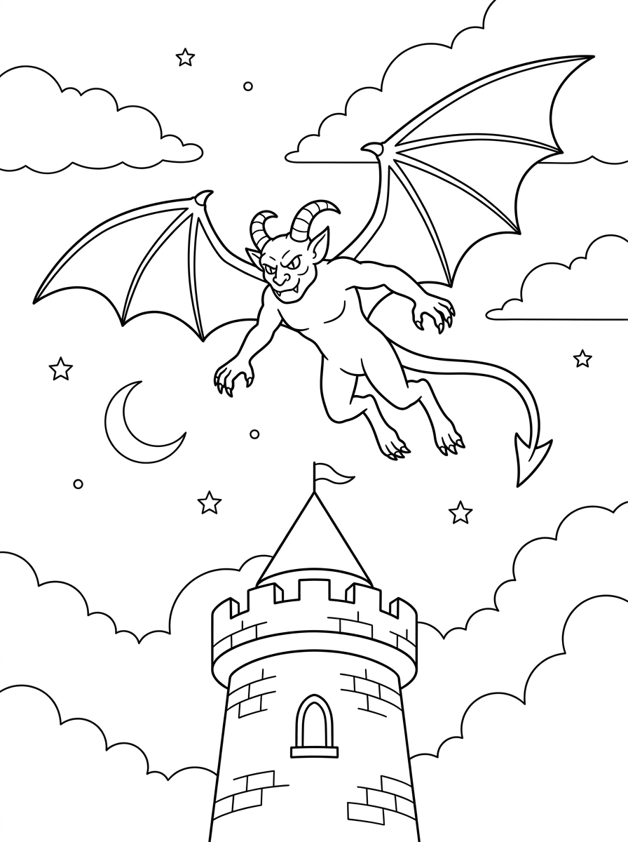 disegni Gargoyle da colorare online