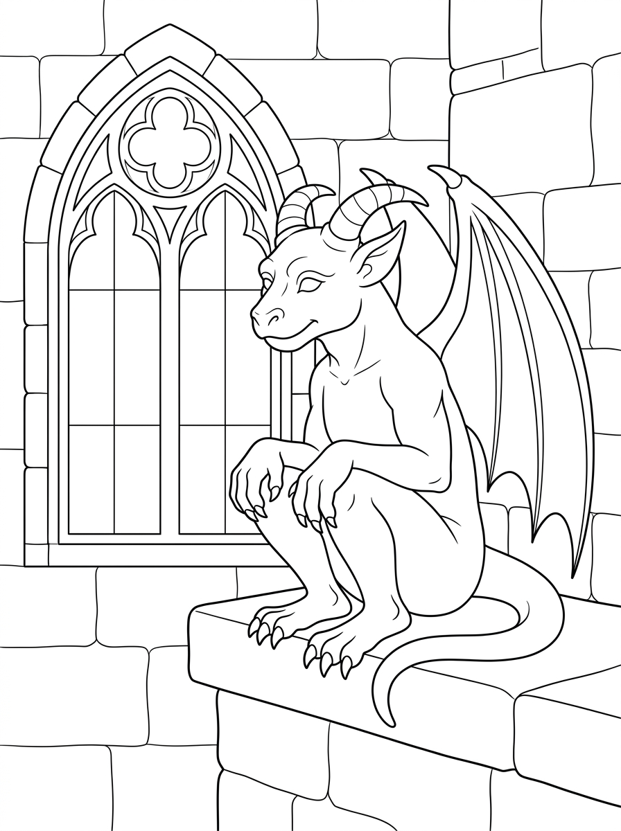 immagini da stampare e colorare di Gargoyle